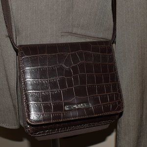 NINE WEST CROSSBODY BAG/WALLET COLOR: COFFEE BROWN